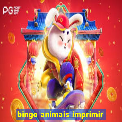 bingo animais imprimir